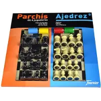 Fournier Double Parking Board And Chess For 4 Players Board Game 40x40 Cm Doré Enfants