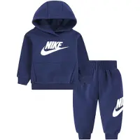 Nike Survêtement 'Club Fleece' bleu marine / blanc