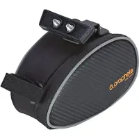 Prophete sacoche de vélo, sacoche de selle, volume 1,6 litres, montage sous la selle, imperméable, largeur 17 x hauteur 11 x profondeur 10 cm, noir
