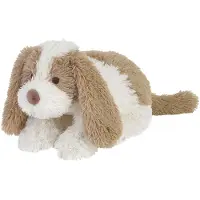 Happy horse Doudou chien David 20 cm - Peluche blanche beige Peluche