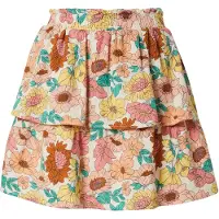 QS Jupe jaune / orange foncé / rose clair / blanc
