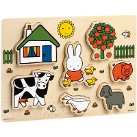 Bambolino toys Puzzle en bois Miffy Chunky, 7 pièces.