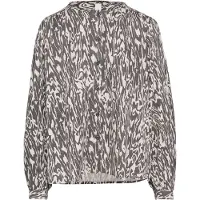 QS Chemisier gris foncé / blanc