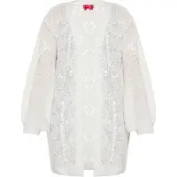 Swirly Cardigan blanc