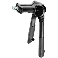 Ursus Béquille centrale mini double - - Jumbo Evo - Aluminium 235mm - Charge 80kg - Noir/Argenté