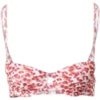 Hunkemoller Hauts de bikini 'Tobago' lilas / rouge carmin / blanc