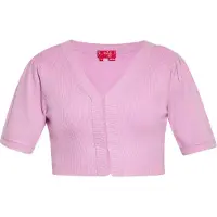 Swirly Cardigan rose clair