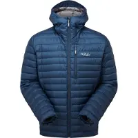 Rab Veste de randonnée en duvet pour homme Microlight Alpine, bleu foncé, taille M