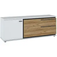 Wójcik Armoire RTV avec portes et tiroirs pour le salon de Salinas