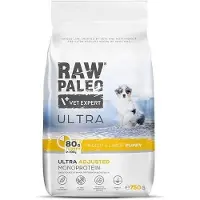 Raw Paleo VETEXPERT Ultra Turkey Medium&amp;Large Puppy - Croquettes avec dinde pour chiots de moyennes et grandes races - 750 g