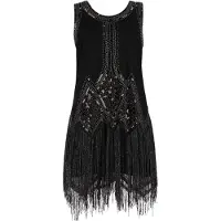 NAEMI Robe de cocktail noir