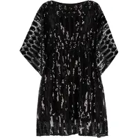 NAEMI Robe de cocktail noir