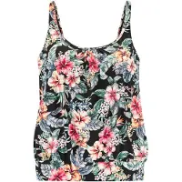 LASCANA Tankini vert / rouge sang / noir / blanc