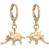 Fräulein Wunder Boucles d'oreilles 'Stegosaurus' or