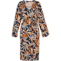 s.Oliver Robe de chambre beige clair / sapin / orange