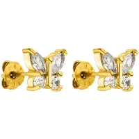 Purelei Boucles d'oreilles or / blanc