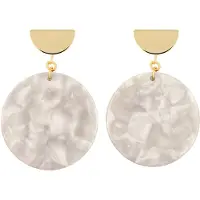 Fräulein Wunder Boucles d'oreilles 'Amal' blanc