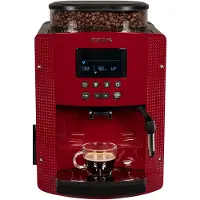 Krups EA815570 - Machine à café automatique avec buse vapeur Cappuccino - 15 bar - gamay red