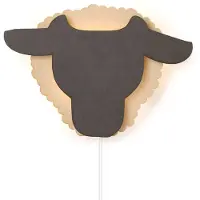 Lobbes Tjalle et Jaspis – Lampe murale mouton – Bois