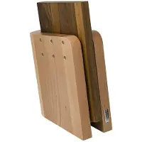 Artelegno bloc à couteaux magnétique en bois de hêtre + planche de cuisine AL86