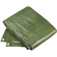 Connex Bâche de protection 3 x 4 m vert 100 g/qm Bâche en tissu