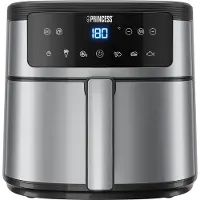 Princess Airfryer Friteuse à air chaud 6 l 1500 W avec écran Revêtement antiadhésif (01.182463.01.001)