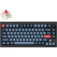 Keychron Clavier gaming - - V1 Max - Rétro-éclairé RGB - Switch Red - Sans fil Bluetooth