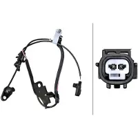 Hella Capteur de vitesse de roue 2 pôles Capteur Hall 1.030 mm câble pour TOYOTA HIGHLANDER