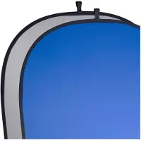 Walimex 2in1 Foldable Background grey/blue 180x210cm