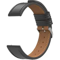 IMoshion Courroie en cuir moderne - Connecteur universel 20 mm - Noir