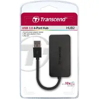 Transcend HUB2 - Hub - 4 x SuperSpeed USB 3.0 - Desktop