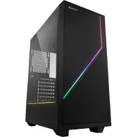 Sharkoon 4044951028146 Gehäuse RGB FLOW ATX 1xGlas schwarz