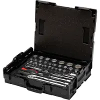 Wiha 44685 Steckschlüssel-Satz 1/4" und 1/2" 44685 60-tlg.