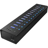 Icy Box RaidSonic 70420 Raidsonic IB-AC6113 13-Port USB 3.0 Hub