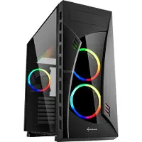 Sharkoon Night Shark Tour Midi ATX RGB Noir