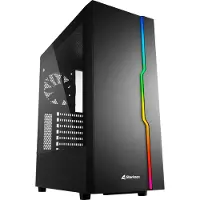 Sharkoon 4044951029846 Gehäuse RGB Slider ATX 1xGlas schwarz