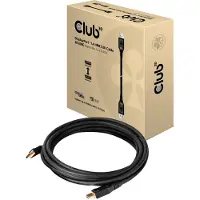 Club 3D Câble DisplayPort - - 5 m - 8K - DisplayPort 1.4 - Noir