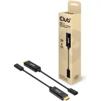 Club 3D CLUB3D CAC-1333 câble vidéo et adaptateur 0,22 m HDMI Type A (Standard) USB Type-C Noir