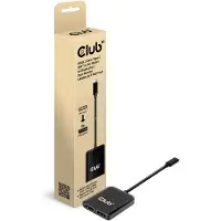 Club 3D CLUB3D CSV-1555 câble vidéo et adaptateur 1,5 m USB Type-C 2 x DisplayPort Noir