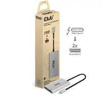 Club 3D Club3d CLUB3D CSV-1586 hub d'interface Thunderbolt 3 40000 Mbit/s Argent