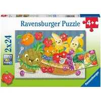Ravensburger Kinderpuzzle - Freche Früchte - 2x24 pièces Puzzle pour enfants à partir de 4 ans