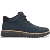 Timberland pour homme. TB0A69Q5W061 Bottes chukka en cuir à mi-mollet Hudson Road, bleu marine (43), Plat, Lacets, Casuel, Durable