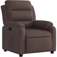 vidaXL Fauteuil relax brun foncé Tissu