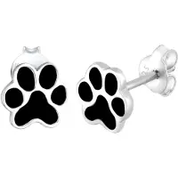 Elli Boucles d'oreilles noir / argent