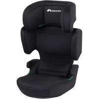 Bebeconfort Road Safe i-Size Rehausseur de siège, siège enfant i-Size, installation avec ceinture de sécurité, à partir de 3,5 ans-12 ans,15-36 kg,100-150 cm, Full Black