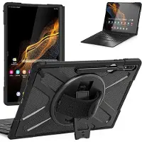 ESTUFF Coque de protection - - ATLANTA DEFENDER - Samsung Galaxy Tab S8 Ultra - Noir - Synthétique