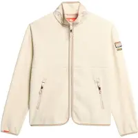 Superdry Active Fleece Full Zip Sweatshirt Beige 2XS Femme