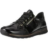 Ara Baskets basses 'Schnürschuh Damen 12-24801 30 Echtleder in schwarz' noir