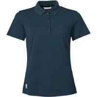 Vaude Essential Short Sleeve Polo Bleu 34 Femme