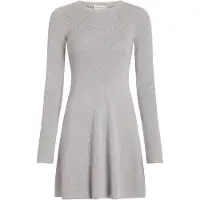 Calvin Klein J20j224156 Long Sleeve Dress Gris M Femme